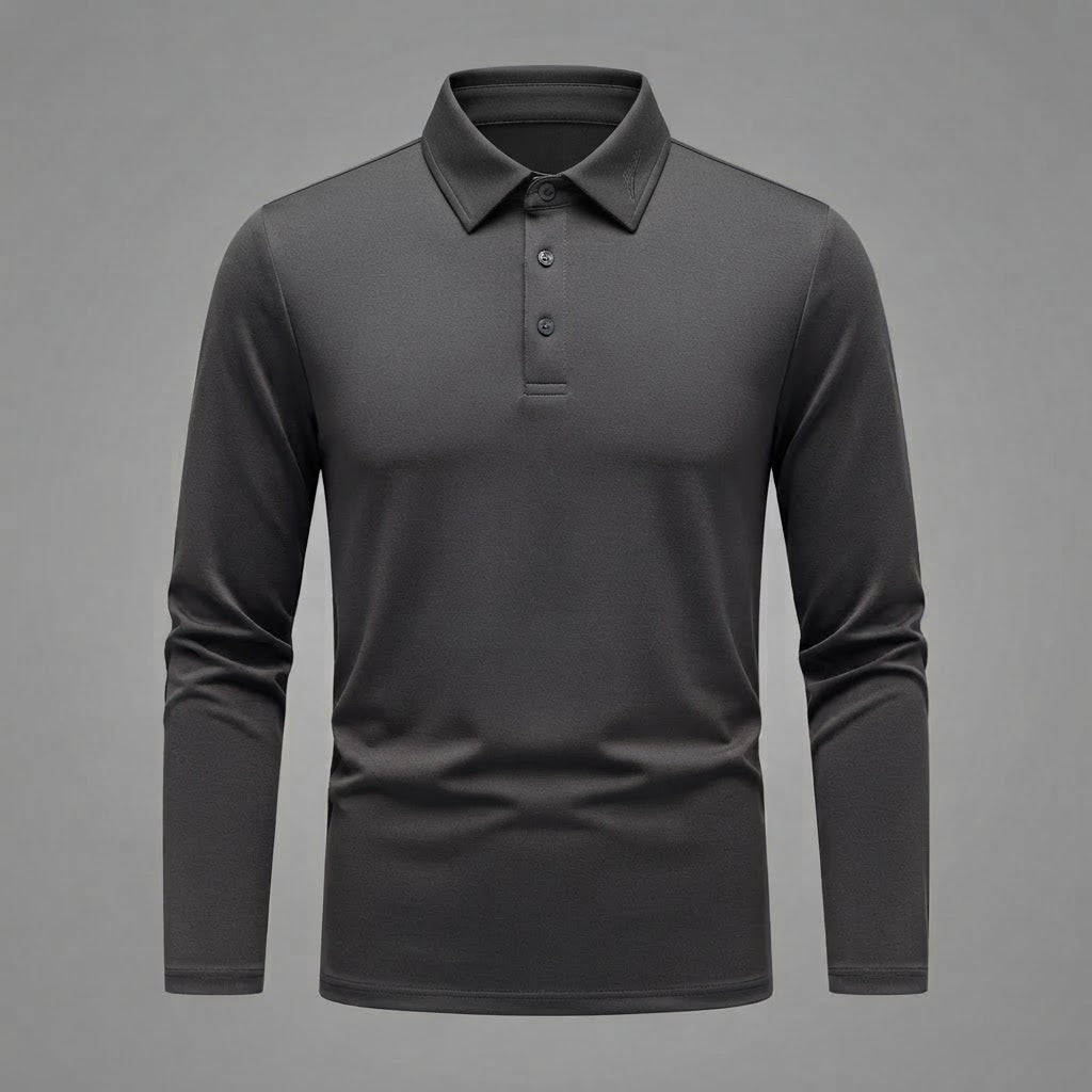 Men's Long Sleeve Polo Shirt | Regular Fit Casual Wear