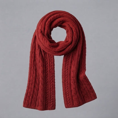 Geometric Knitted Scarf Accessory