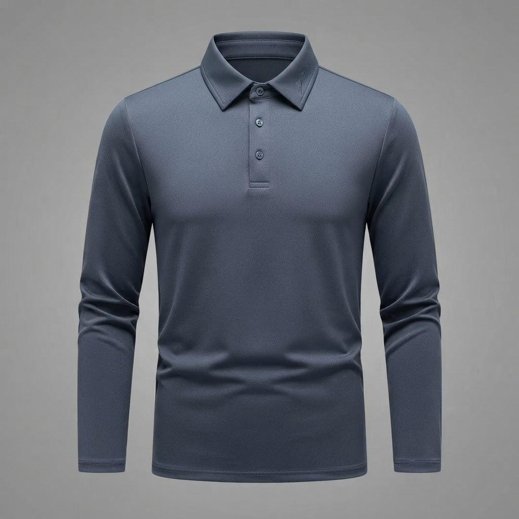 Men's Long Sleeve Polo Shirt | Regular Fit Casual Wear