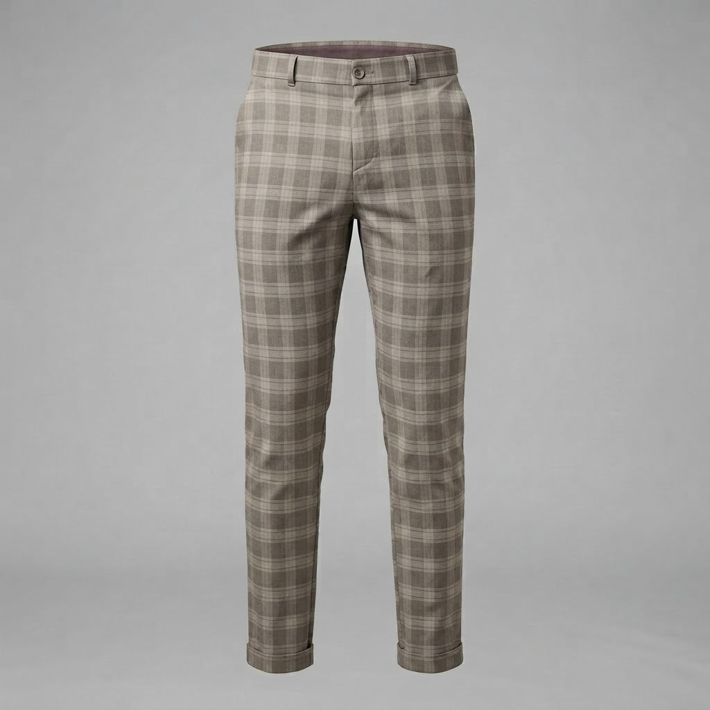 Oskar | Men's Checkered Trousers