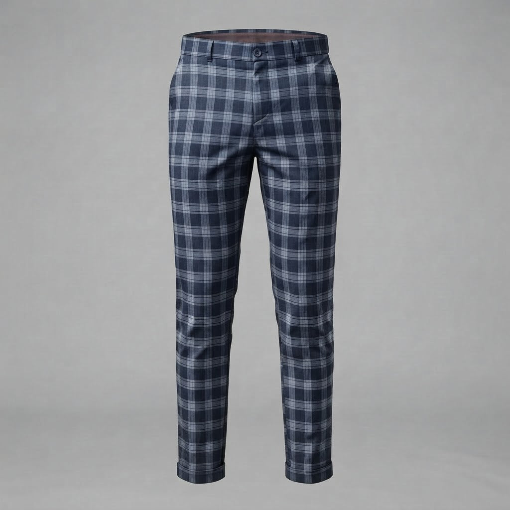 Oskar | Men's Checkered Trousers