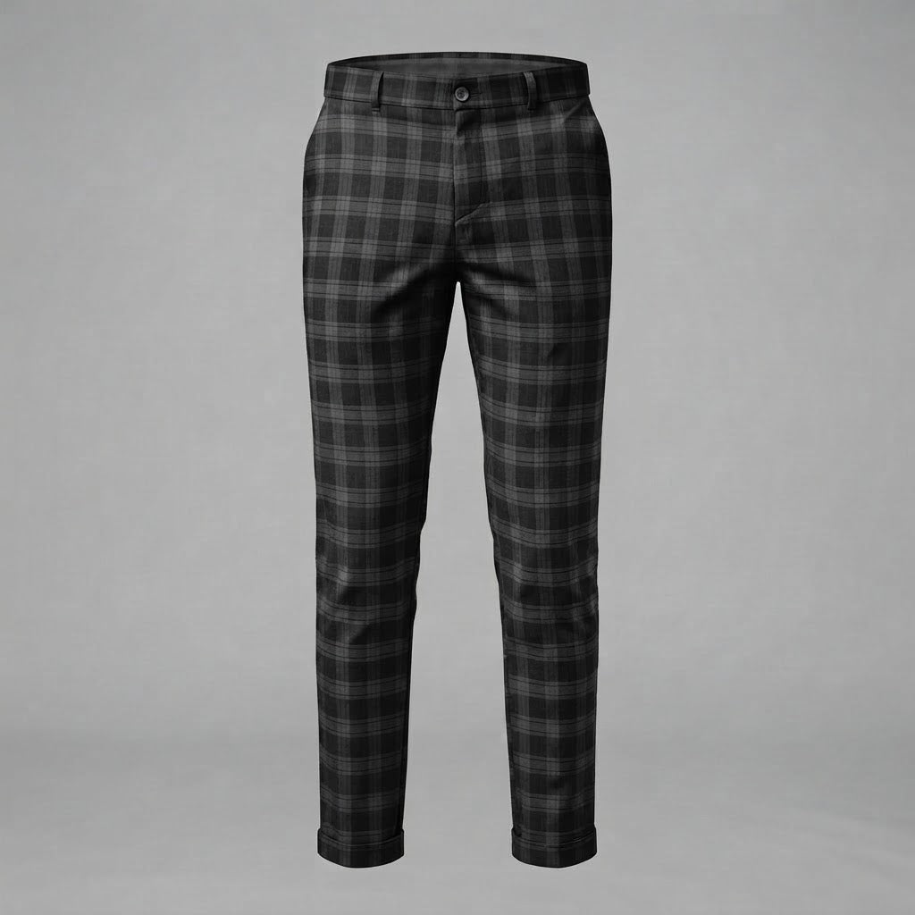 Oskar | Men's Checkered Trousers