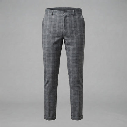 Oskar | Men's Checkered Trousers