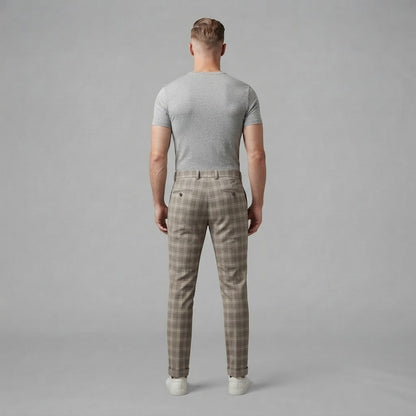 Oskar | Men's Checkered Trousers