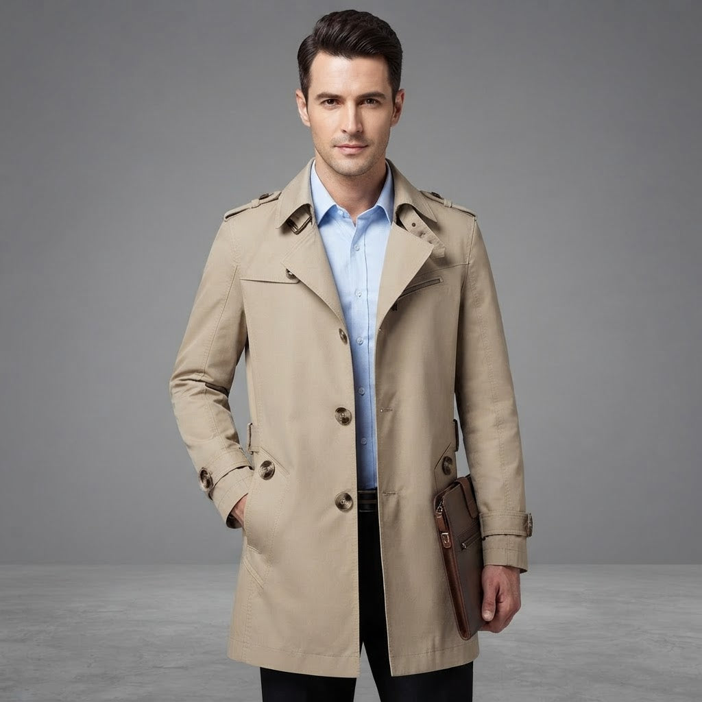 Trench Coat | Stylish Long Coat for Men