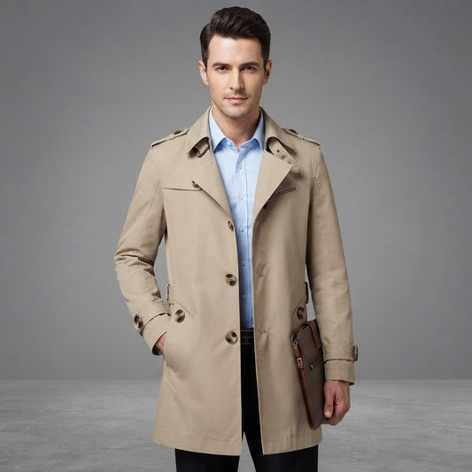 Trench Coat | Stylish Long Coat for Men